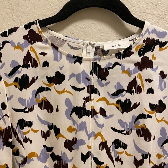 A.L.C. Multicolor Abstract Print Mini Dress - Picture 8 of 15